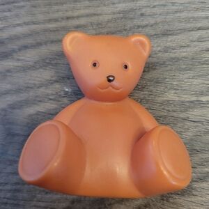 LITTLE TIKES Dollhouse-Sized Brown Teddy Bear Baby Nursery Toy Miniature 2.5”